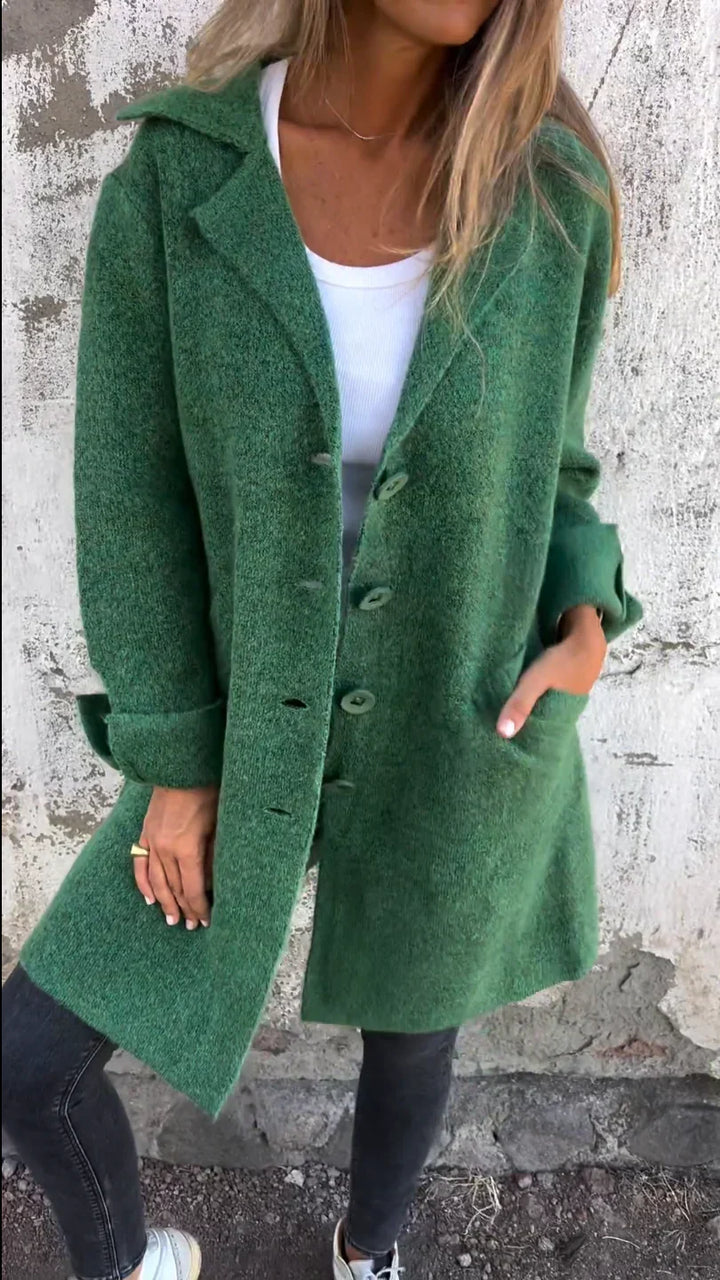 Camile-Casual Single Breasted Wool Coat