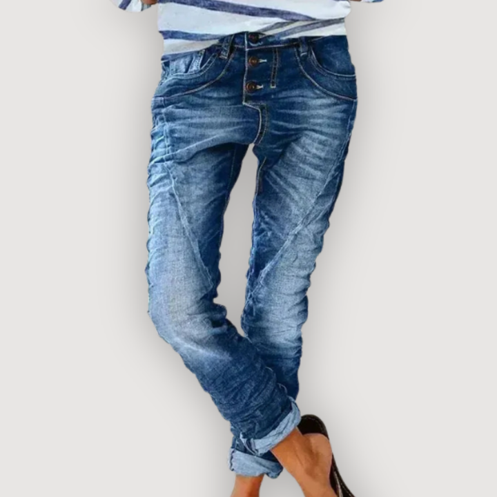 Luxy – BUTTON FRONT JEANS