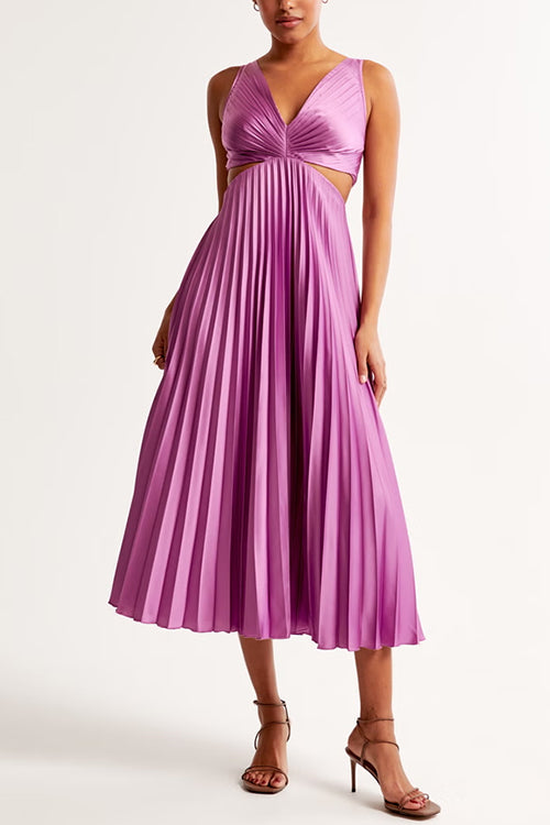 Sage™ – Pleated Maxi Dress