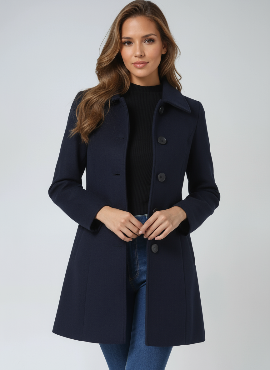 Victoria's | Women's Single Breasted Winter Trench Coat