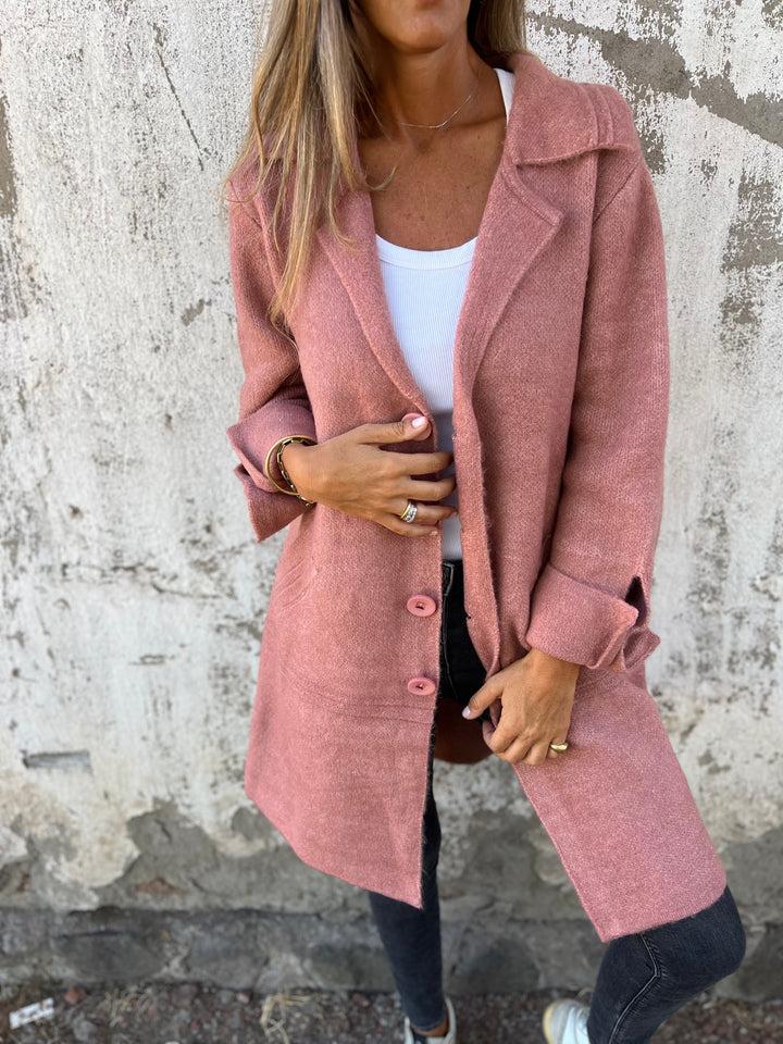 Camile-Casual Single Breasted Wool Coat